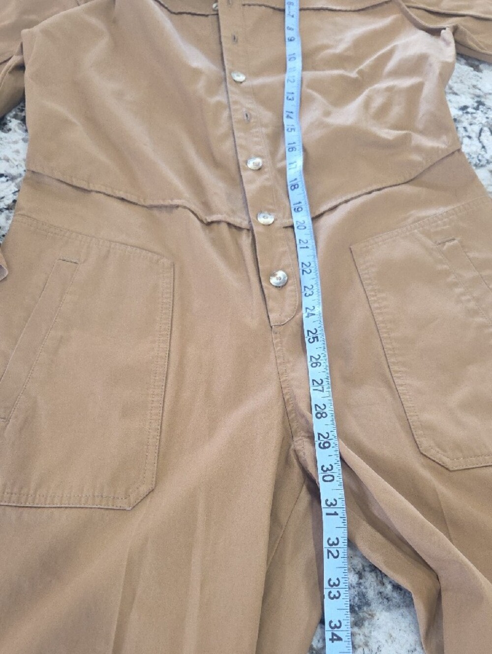 ba&sh Camel Utility Button-Front Jumpsuit - Picture 7 of 9